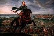 unknow artist Gustavus Adolphus of Sweden at the Battle of Breitenfeld painting